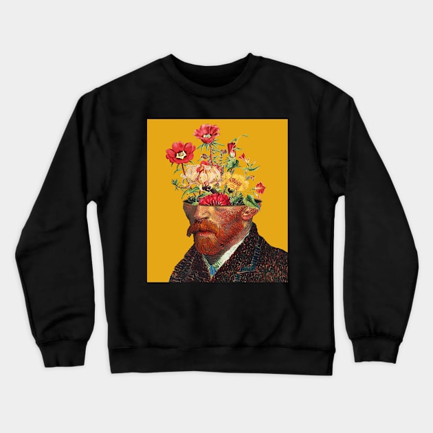 Mr.Vincent Vangogh Crewneck Sweatshirt by Trippyarts Store